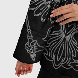 Куртка зимняя женская Моряк: герб РФ, цвет: 3D-черный — фото 2