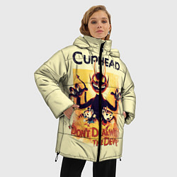 Куртка зимняя женская Cuphead: Magic of the Devil, цвет: 3D-светло-серый — фото 2