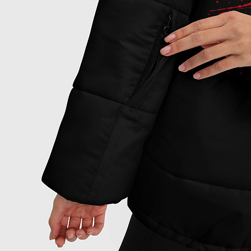 Женская зимняя куртка Готическая Анастасия / 3D-Светло-серый – фото 5