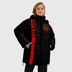 Куртка зимняя женская HONDA SPORT, цвет: 3D-черный — фото 2