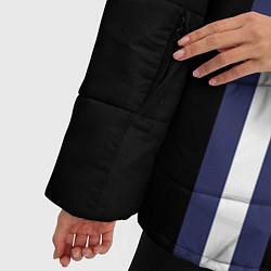 Куртка зимняя женская FC Atletico Madrid: Blue Line, цвет: 3D-светло-серый — фото 2