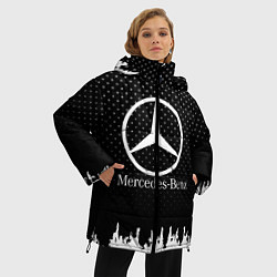 Куртка зимняя женская Mercedes-Benz: Black Side, цвет: 3D-красный — фото 2