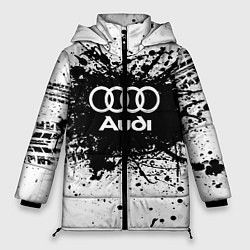 Куртка зимняя женская Audi: Black Spray, цвет: 3D-красный