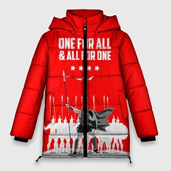 Куртка зимняя женская One for all & all for one, цвет: 3D-черный