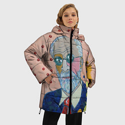 Куртка зимняя женская Зигмунд Фрейд, цвет: 3D-светло-серый — фото 2