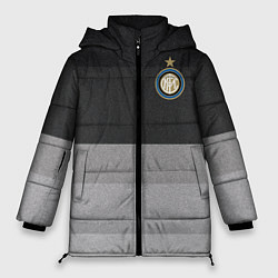 Женская зимняя куртка ФК Интер: Серый стиль