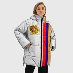 Куртка зимняя женская I Love Armenia, цвет: 3D-светло-серый — фото 2