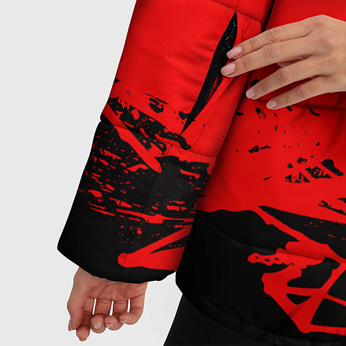 Женская зимняя куртка R6S: Red Outbreak / 3D-Светло-серый – фото 5