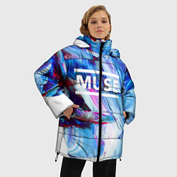 Куртка зимняя женская MUSE: Blue Colours, цвет: 3D-черный — фото 2