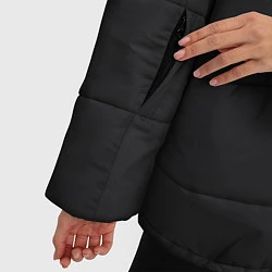 Куртка зимняя женская Пожарная охрана 01, цвет: 3D-черный — фото 2