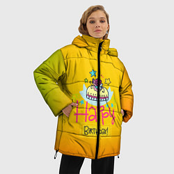 Куртка зимняя женская Happy Birthday, цвет: 3D-черный — фото 2