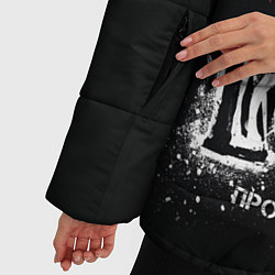 Куртка зимняя женская Louna: Проснись и пой, цвет: 3D-черный — фото 2