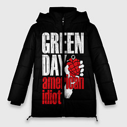 Куртка зимняя женская Green Day: American Idiot, цвет: 3D-красный