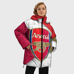 Куртка зимняя женская FC Arsenal, цвет: 3D-черный — фото 2