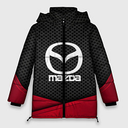 Куртка зимняя женская Mazda: Grey Carbon, цвет: 3D-красный