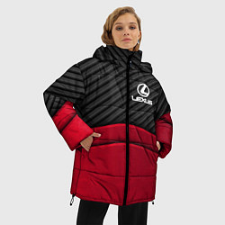 Куртка зимняя женская Lexus: Red Carbon, цвет: 3D-черный — фото 2