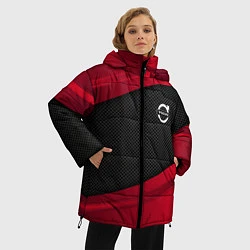 Куртка зимняя женская Volvo: Red Sport, цвет: 3D-черный — фото 2
