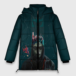 Куртка зимняя женская Mr. Robot, цвет: 3D-черный