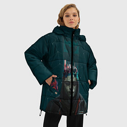 Куртка зимняя женская Mr. Robot, цвет: 3D-черный — фото 2