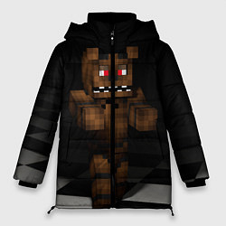 Куртка зимняя женская Minecraft: Freddy FNAF, цвет: 3D-красный