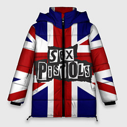 Куртка зимняя женская Sex Pistols UK, цвет: 3D-красный