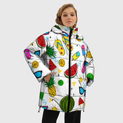 Куртка зимняя женская Летний стиль, цвет: 3D-красный — фото 2