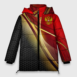 Куртка зимняя женская RUSSIA SPORT: Gold Collection, цвет: 3D-светло-серый