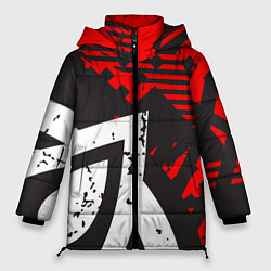 Куртка зимняя женская Grunge Art, цвет: 3D-черный