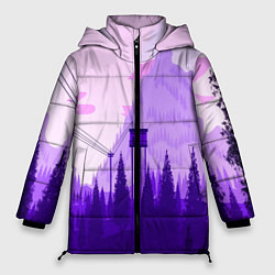 Куртка зимняя женская Firewatch: Violet Wood, цвет: 3D-черный
