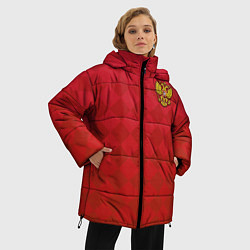 Куртка зимняя женская Форма сборной России, цвет: 3D-красный — фото 2