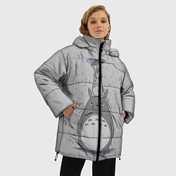 Куртка зимняя женская Мой сосед Тоторо, цвет: 3D-светло-серый — фото 2