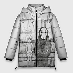 Куртка зимняя женская Унесенные призраками, цвет: 3D-светло-серый