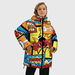 Куртка зимняя женская Boom Pop Art, цвет: 3D-светло-серый — фото 2