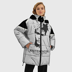 Куртка зимняя женская XXXTentacion RIP, цвет: 3D-черный — фото 2