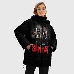 Куртка зимняя женская Slipknot Band, цвет: 3D-светло-серый — фото 2