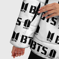 Куртка зимняя женская BTS: White Army, цвет: 3D-черный — фото 2
