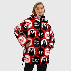 Куртка зимняя женская Kumamon Pattern, цвет: 3D-светло-серый — фото 2