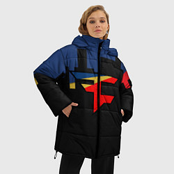 Куртка зимняя женская FaZe Clan: Night City, цвет: 3D-черный — фото 2