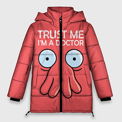 Куртка зимняя женская Trust Me I'm a Doctor, цвет: 3D-черный