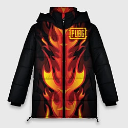 Куртка зимняя женская PUBG: Hell Flame, цвет: 3D-красный