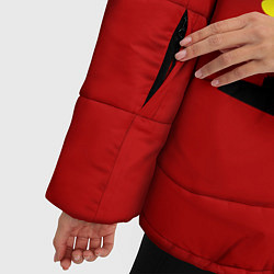 Куртка зимняя женская Гомер и барт, цвет: 3D-черный — фото 2
