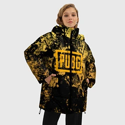 Куртка зимняя женская PUBG: Yellow Marble, цвет: 3D-светло-серый — фото 2