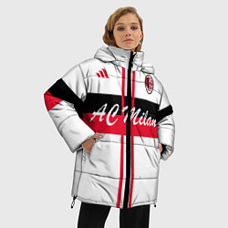 Куртка зимняя женская AC Milan: White Form, цвет: 3D-черный — фото 2