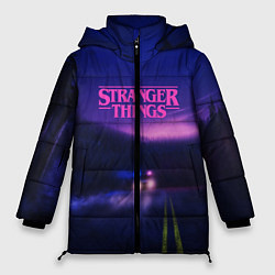 Куртка зимняя женская Stranger Things: Neon Road, цвет: 3D-светло-серый