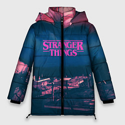 Куртка зимняя женская Stranger Things: Pink Heaven, цвет: 3D-черный