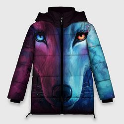 Куртка зимняя женская Волчий взгляд, цвет: 3D-черный