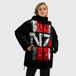 Куртка зимняя женская Mass Effect N7, цвет: 3D-черный — фото 2