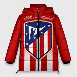 Куртка зимняя женская ФК Атлетико Мадрид, цвет: 3D-черный