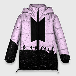 Куртка зимняя женская Bangtan Boys, цвет: 3D-черный