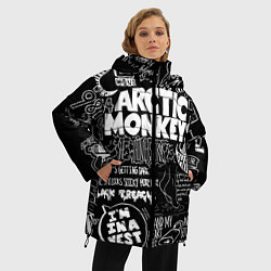 Куртка зимняя женская Arctic Monkeys: I'm in a Vest, цвет: 3D-черный — фото 2